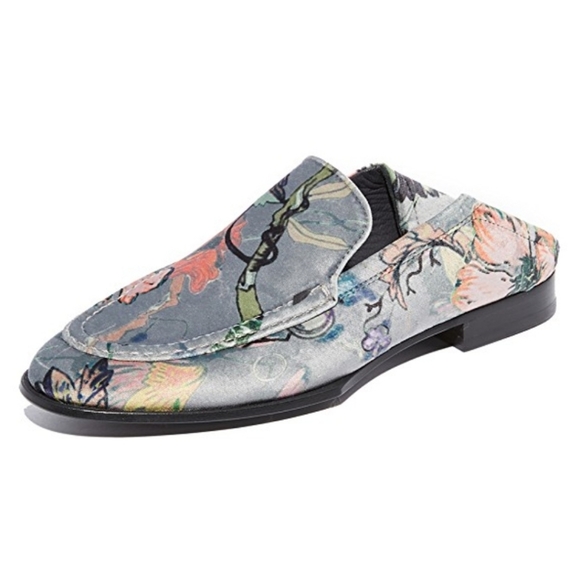 Beautiful Floral Velvet Rag & Bone Loafers - Picture 3 of 7